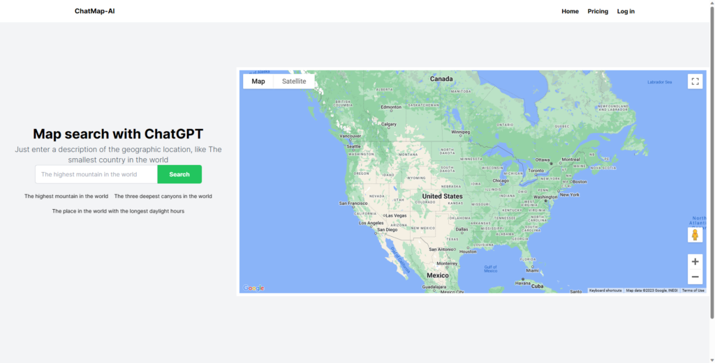 ChatMap - Chatmap is an AI tool that uses Chat GPT-2D to allow users to ...