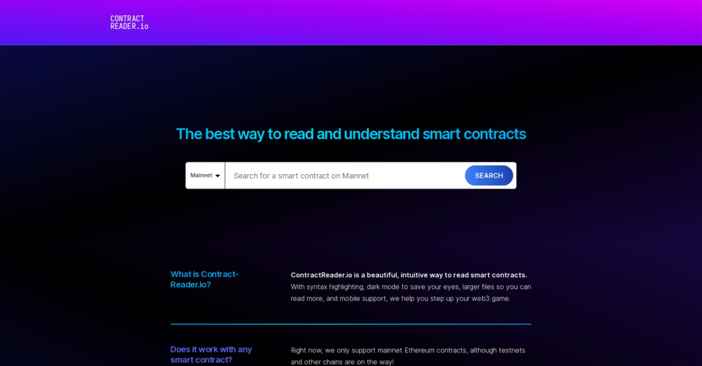 ContractReader.io - ContractReader.io is a smart contract reading tool ...